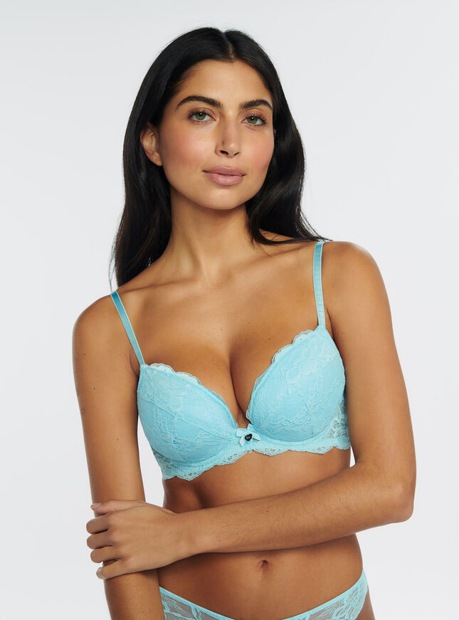 Mollie lace padded plunge bra