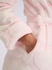 Heart long dressing gown