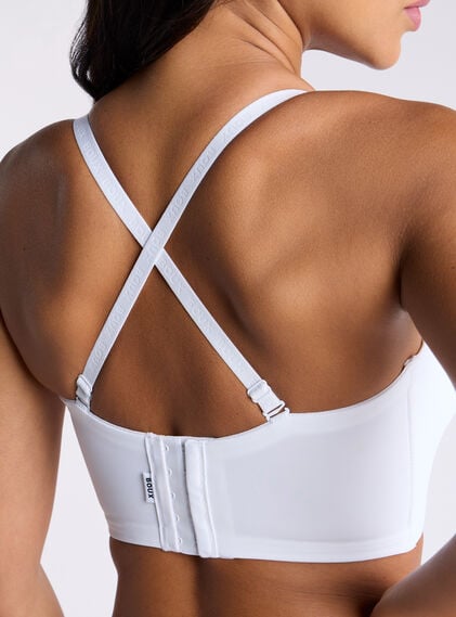 Strapless u-wire microfibre multiway bra