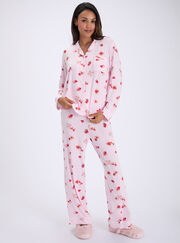 Strawberry toast modal long pyjama set