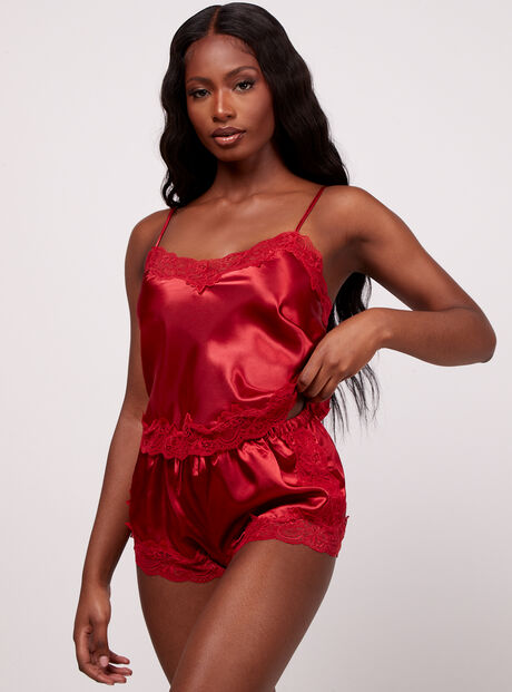 Marnie satin and lace cami set