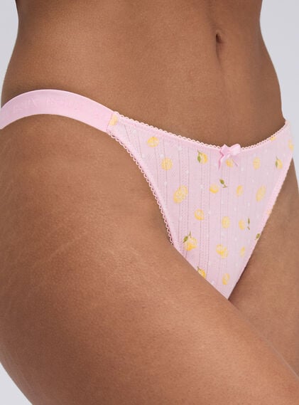 Gigi pointelle lemon thong