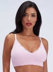 Ribbed seamless plunge bralette