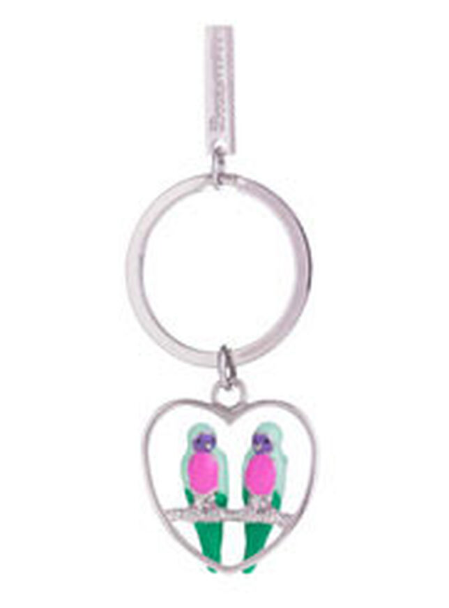 Lovebirds keyring