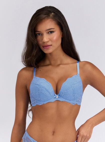 Mollie lace padded plunge bra