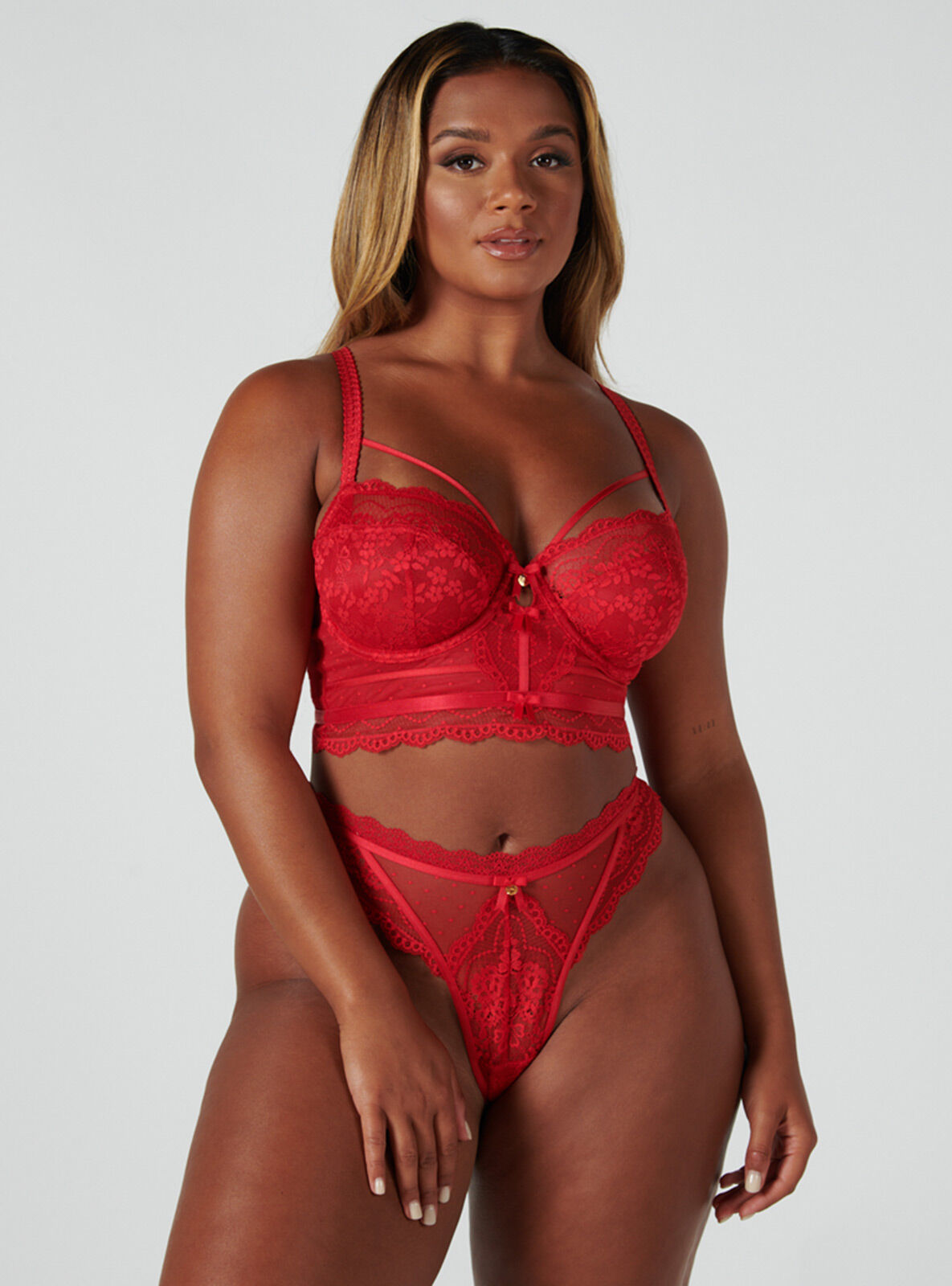 Boux Avenue Averie thong - Dark Red - 06