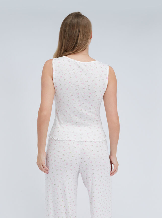 Rosebud pointelle pyjama set