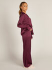Heart satin trousers