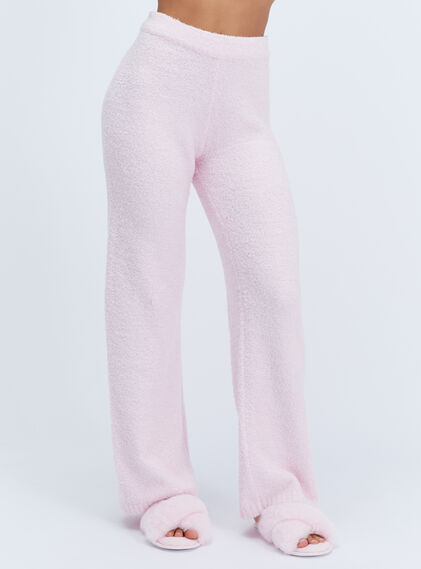 Boucle knitted trousers