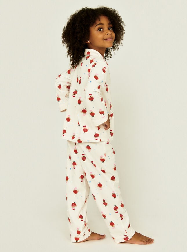 Kids fleece robin pyjamas in a bag