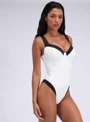 Rivoli monochrome swimsuit