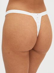 Gigi floral pointelle thong