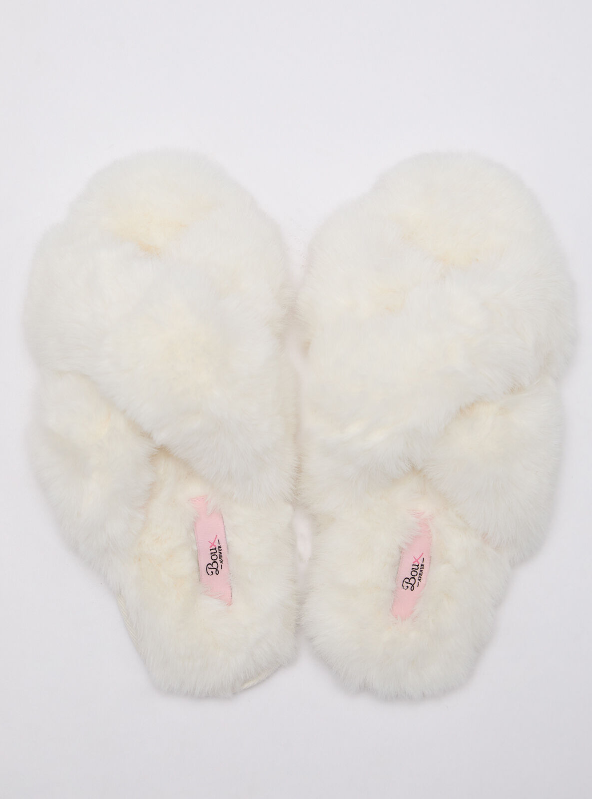 Cross band slider slippers