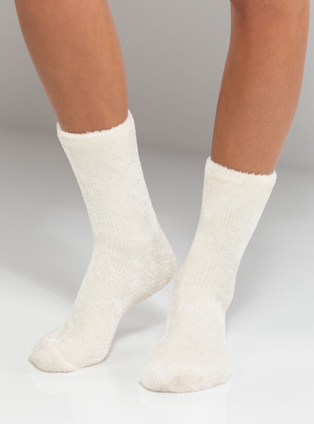 Velvet fleece socks