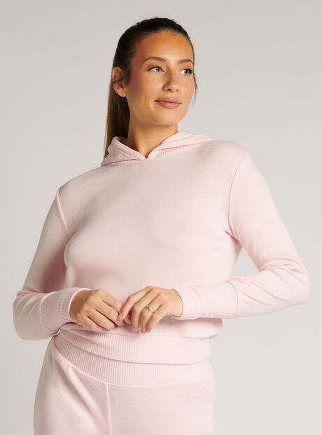 Lana ribbed hoodie top