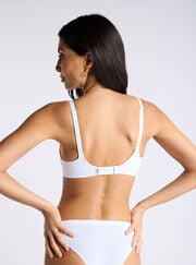 Padded microfibre plunge t-shirt bra