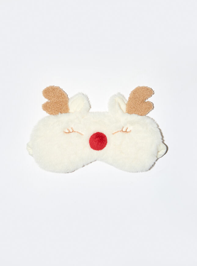 Fluffy reindeer eyemask