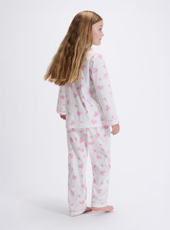 Kids' love clouds fleece pyjamas in a bag