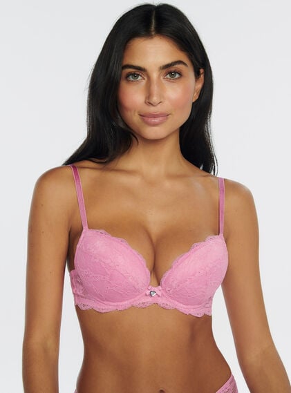 Mollie lace padded plunge bra