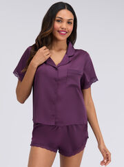 Daisy satin short pyjama set