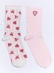 2 pack strawberry ankle socks