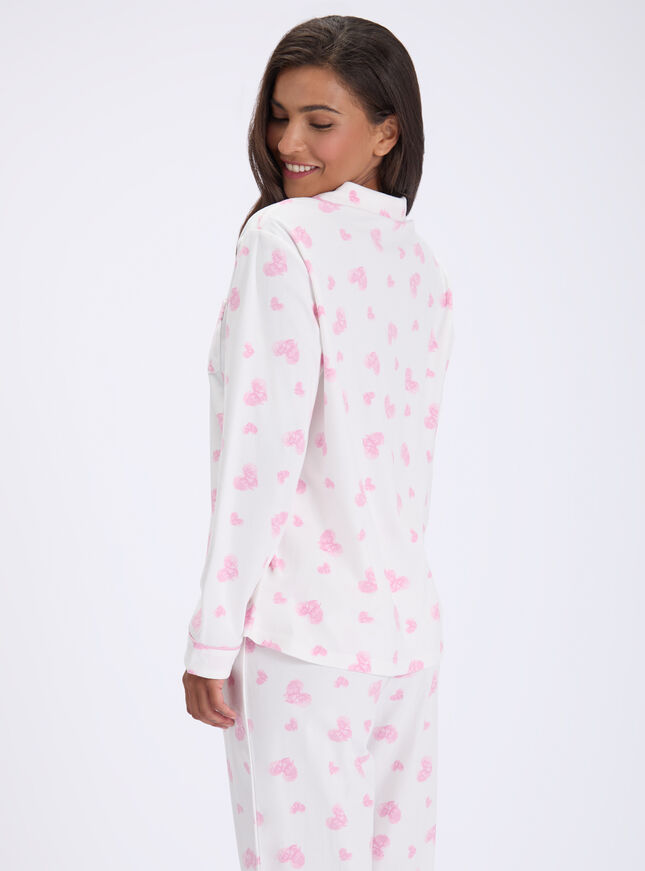 Love clouds fleece pyjamas in a bag