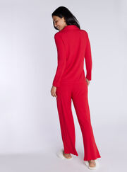 Ribbed modal pyjama top