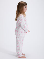 Kids' love clouds fleece pyjamas in a bag