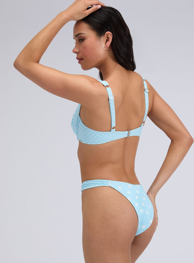 Soneva polka dot balconette bikini top