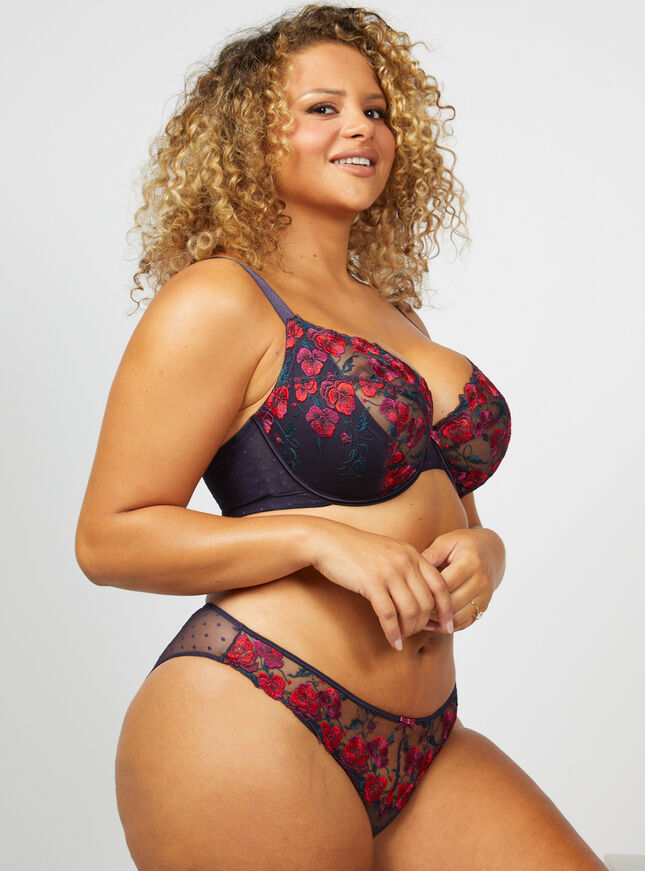 Khalo pansy plunge bra