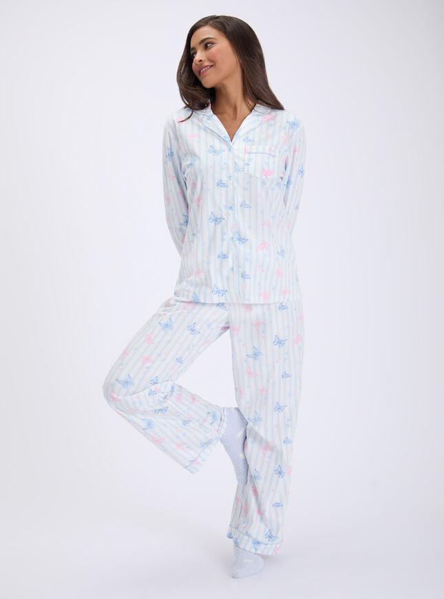 Wild butterfly fleece pyjamas in a bag