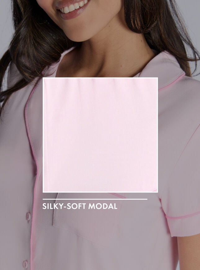 Piping modal short pyjama set