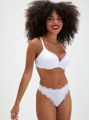 Lydia cotton plunge t-shirt bra