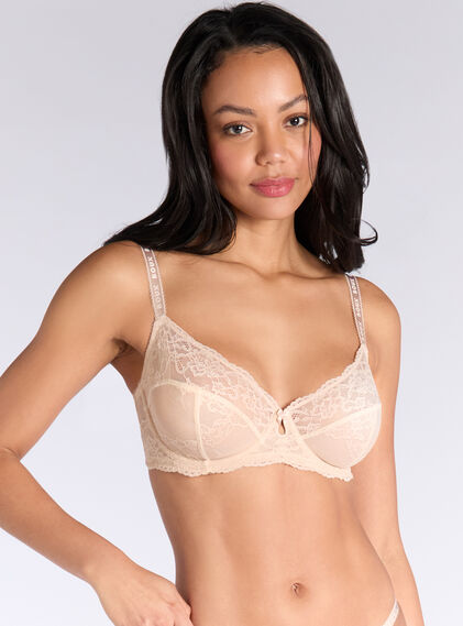 Gracie sheer lace balconette bra