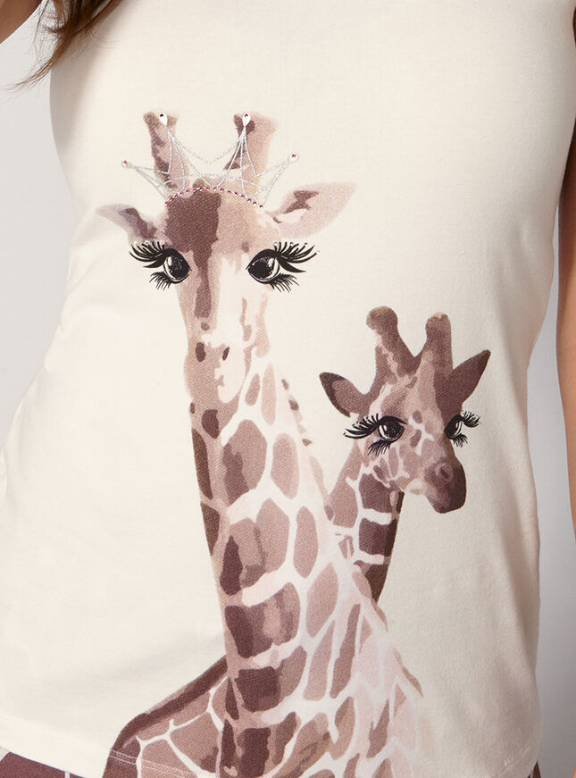 Tiara giraffe pyjama set
