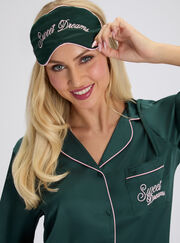 Sweet dreams satin long pyjama set