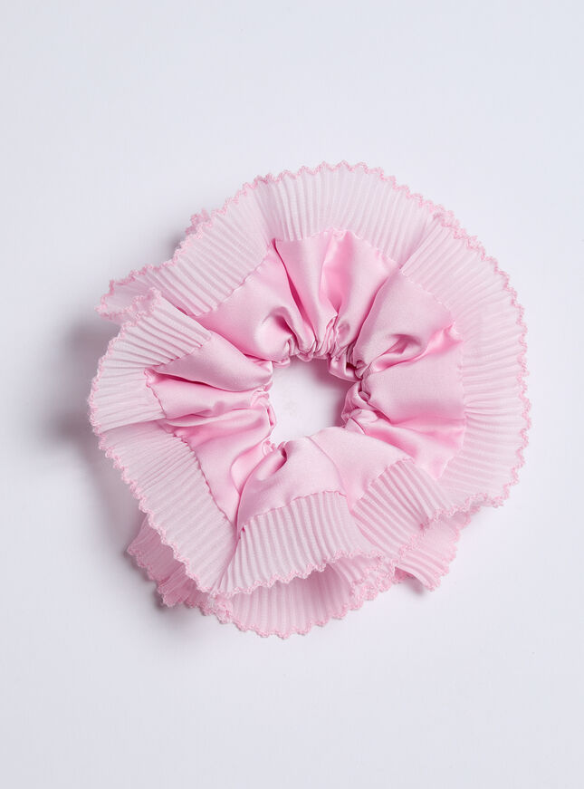 Satin oversized hair scrunchie