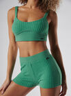 Maya ribbed crop top
