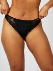 Talia microfibre and lace high leg briefs