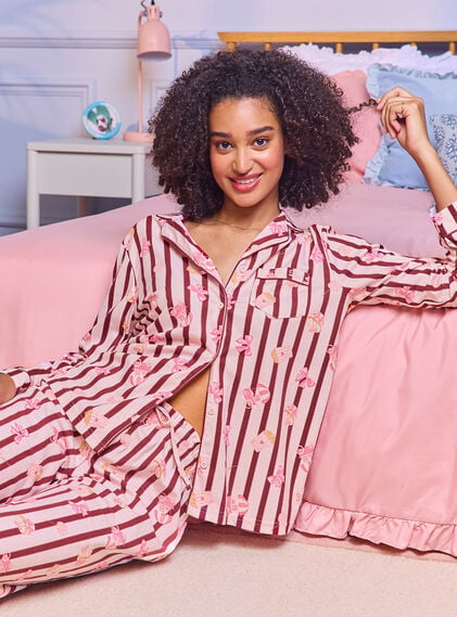 Popcorn club fleece pyjamas in a bag
