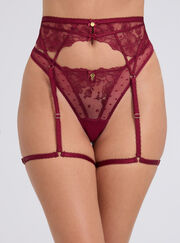 Amelie embroidered leg harness