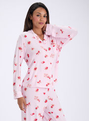 Strawberry toast modal long pyjama set