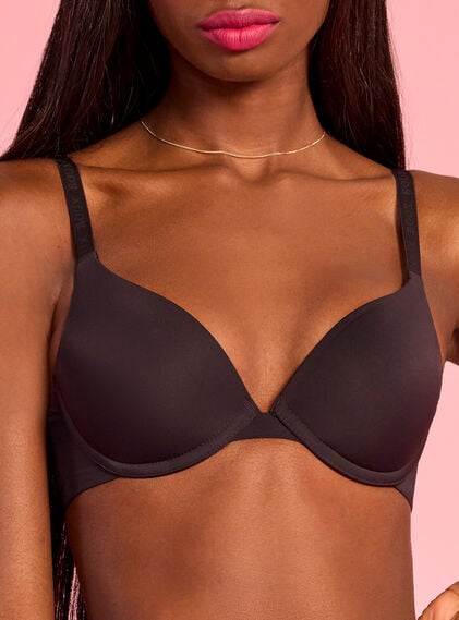 Push up microfibre plunge t-shirt bra