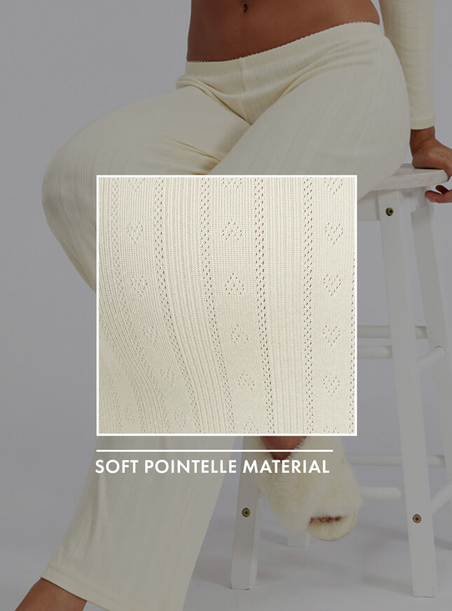 Pointelle pyjama trousers