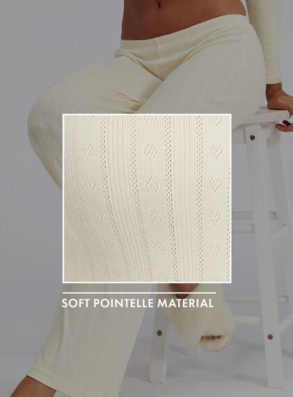 Pointelle pyjama trousers