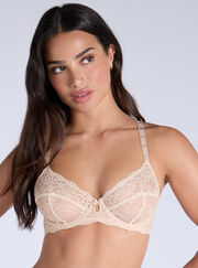 Gracie sheer lace balconette bra