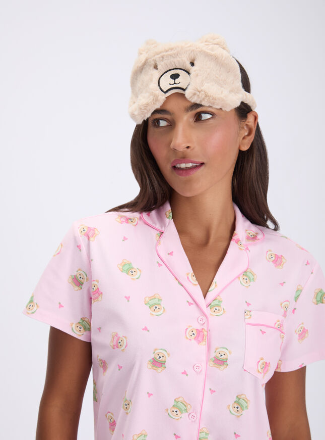 Teddy bear fluffy eyemask