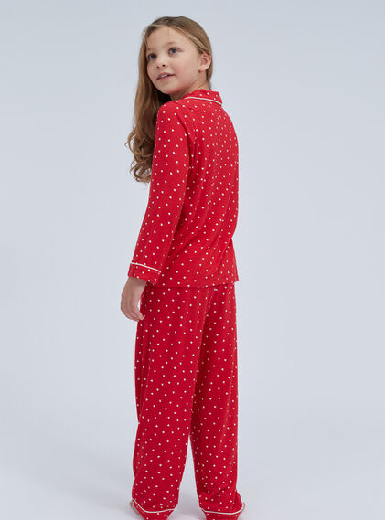 Kids' heart modal pyjama set