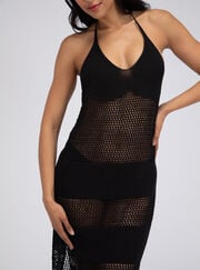 Knitted maxi beach dress