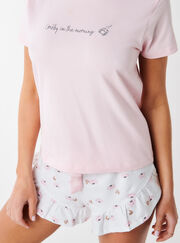 Crab cotton short pyjama set